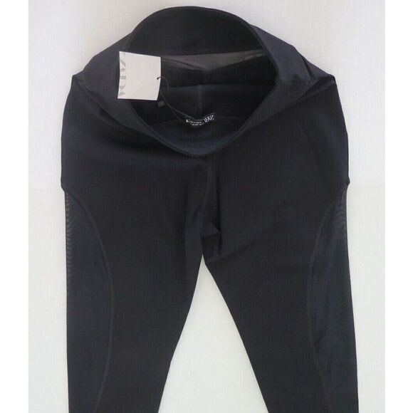 Zara Women's Size Medium Black Combination Leggings - Picture 6 of 12